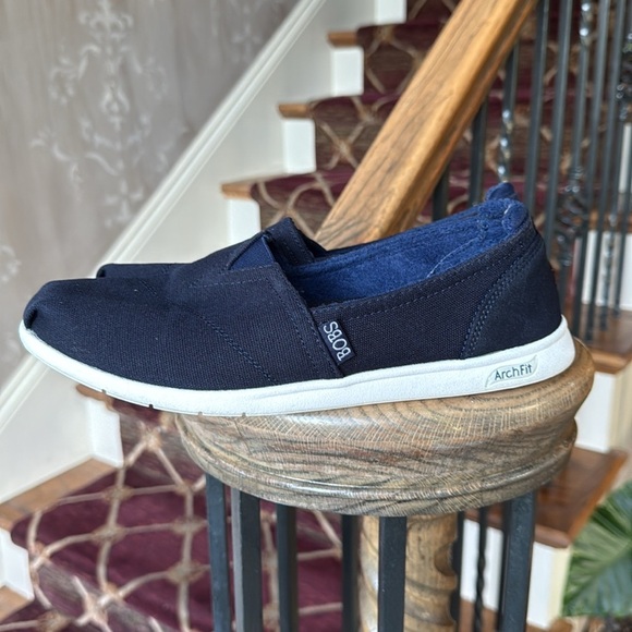 BOBS ladies arch fit slip on shoe navy excellent condition size 9 sketchers - Picture 11 of 14